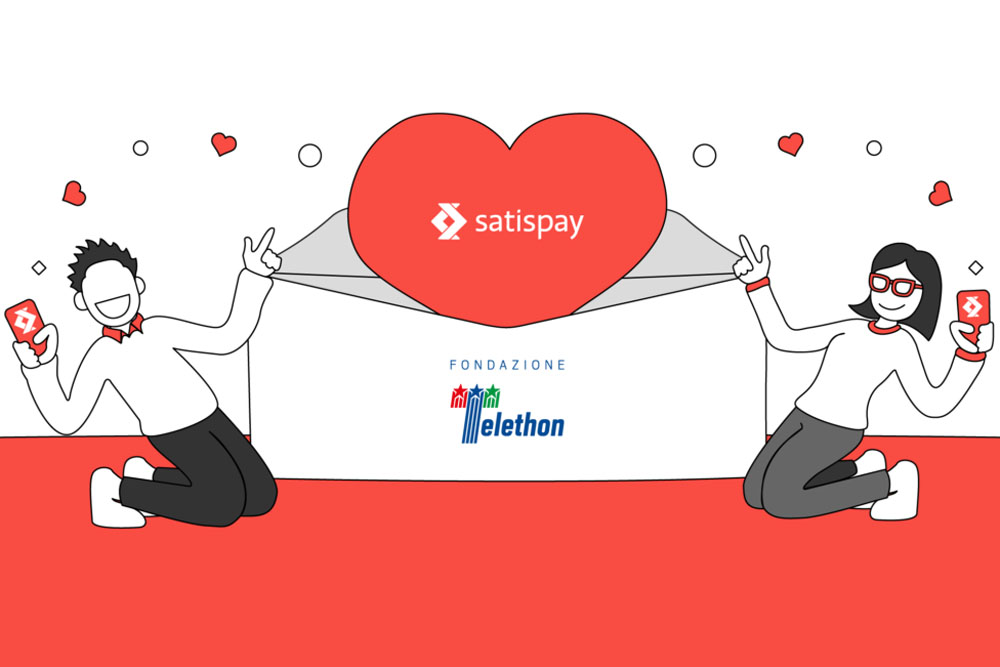 Nel 2020, per tutto il mese di dicembre è stato possibile donare direttamente dall’app di pagamenti Satispay